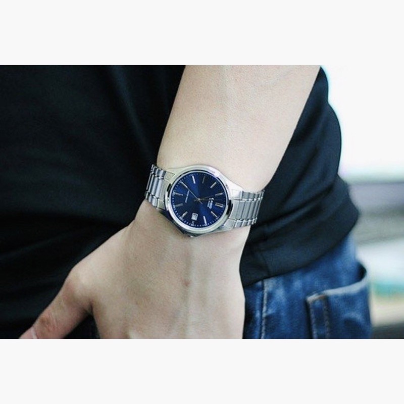 Đồng hồ đôi nam nữ dây kim loại Casio Anh Khuê MTP/LTP 1183A-2A