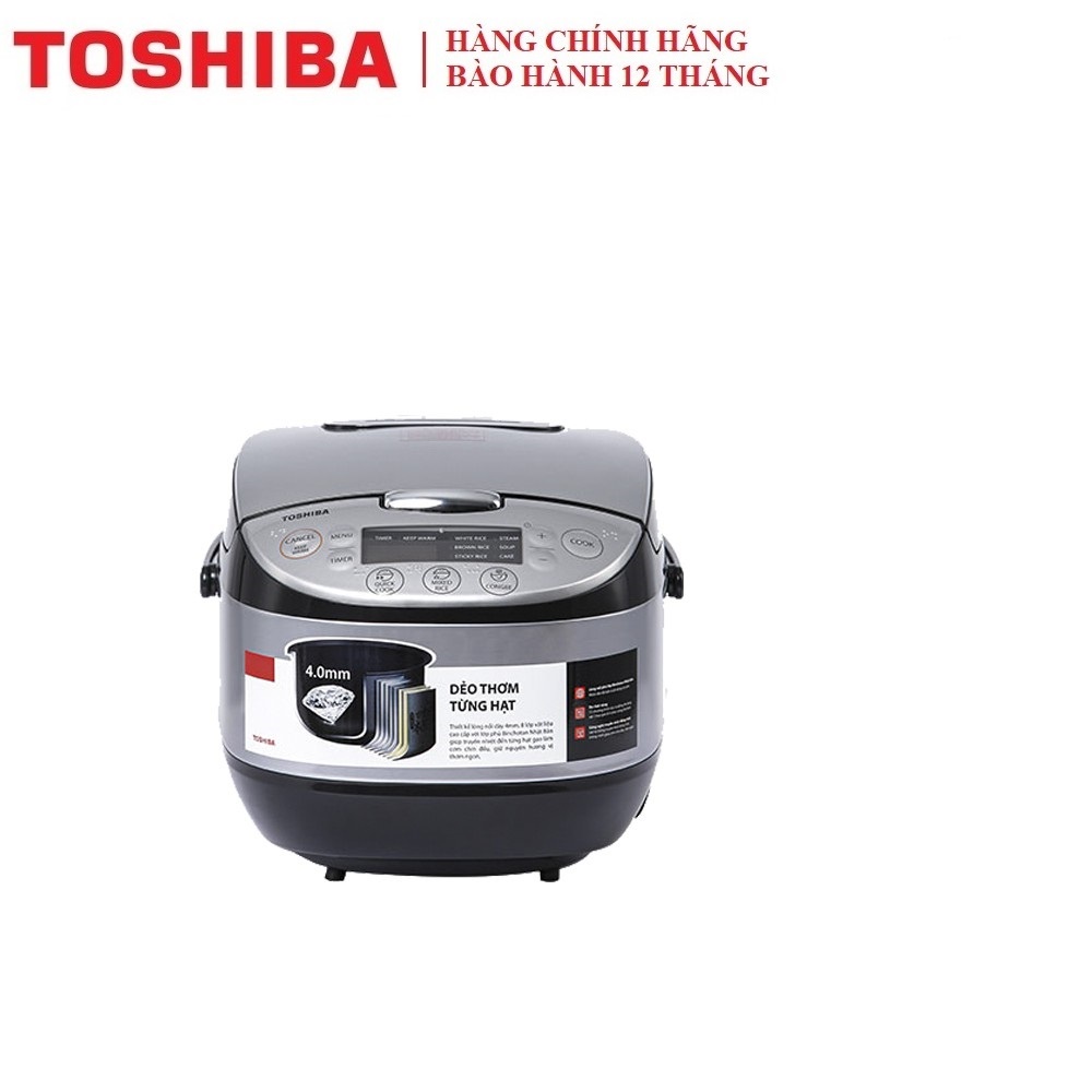 Nồi cơm điện tử Toshiba 1.8 lít RC-18DR2PV(K) & RC-18DR3PV(G) - Hàng chính hãng - Nhiều chức năng ti