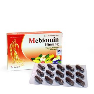 Vitamin tổng hợp Mebiomin Ginseng - Cung cấp các vitamin và khoáng chất cho cơ thể - hộp 30 Viên
