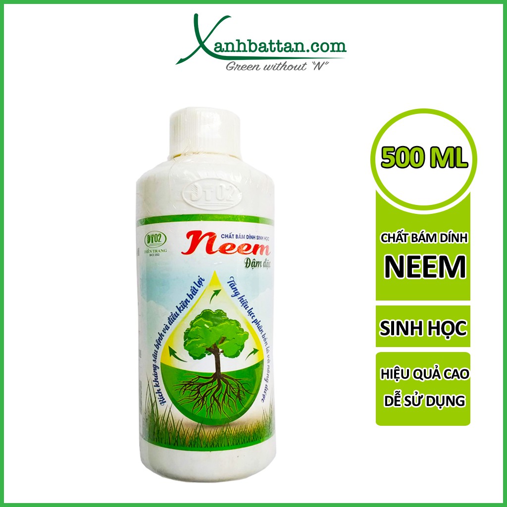 Chất bám dính sinh học Neem dạng đậm đặc DT02 500 ml