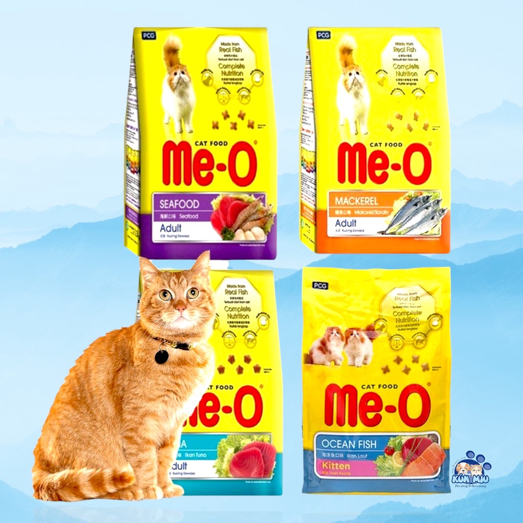 ME-O Thức ăn cho mèo dạng viên Cá Ngừ, Cá Thu, Hải Sản, Cá Biển - Kún Miu Pet Shop