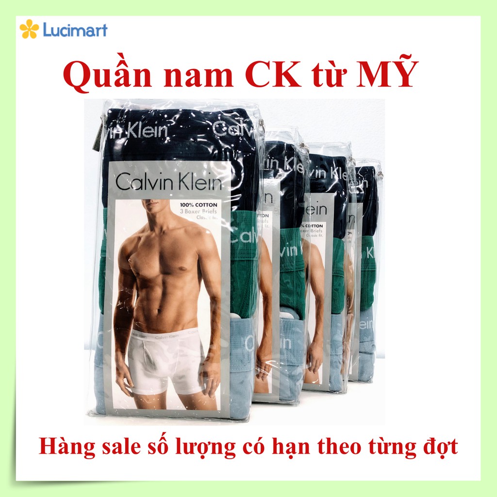 Set 3 quần lót nam CK từ Mỹ size S [Hàng Mỹ-Giá Tốt]