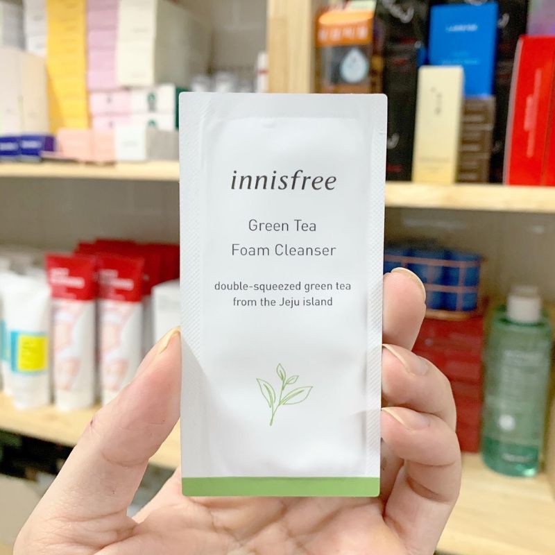 Sample Sữa rửa mặt Innisfree Green Tea Foam Cleanser - 3ml