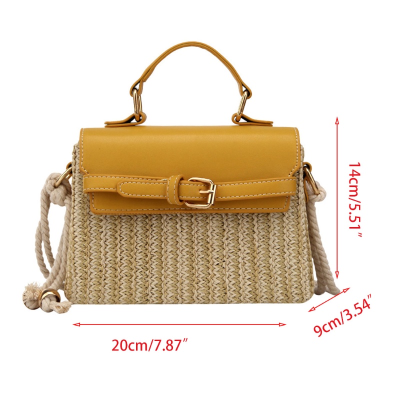 Túi Xách Đan Lát Phong Cách Vintage Cho Nữ