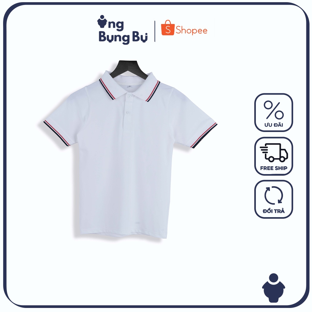 Áo Thun Polo Nam Cổ 2 Viền Vải Poly form Slimfit, thoáng mát, Cotton có cổ CV2M-BN
