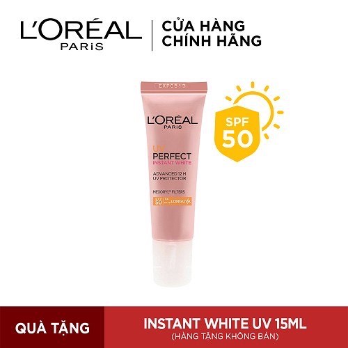 Bộ dưỡng da căng mướt trắng sáng & chống nắng toàn diện L'Oreal Paris