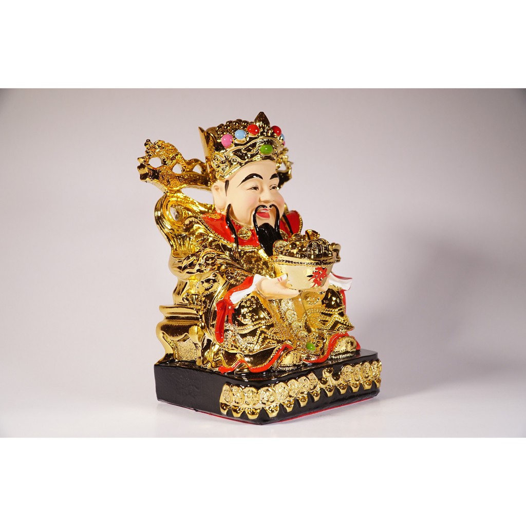 Tượng Thần Tiền Thần Tài xi mạ vàng chiêu tài cầu lộc đẹp rực rỡ - Nhiều cỡ | BigBuy360 - bigbuy360.vn