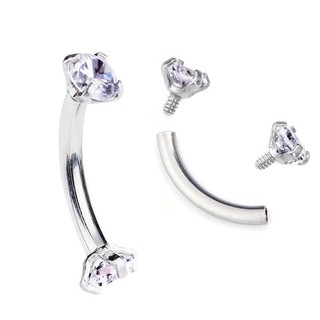 Khuyên xỏ chân mày bằng thép phẫu thuật cá tính thời trang