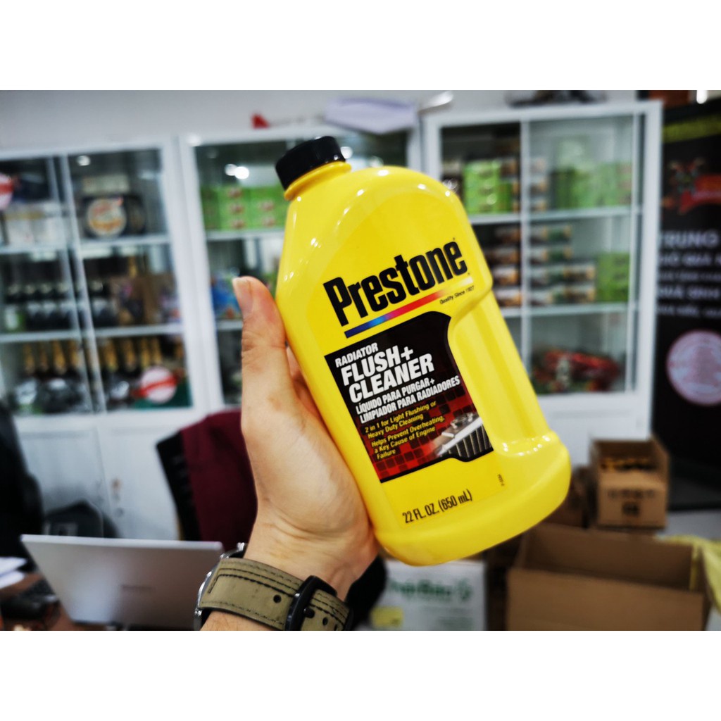 Dung Dịch Vệ Sinh Làm Sạch Két Nước Xe Prestone Radiator Flush Cleaner 650ml