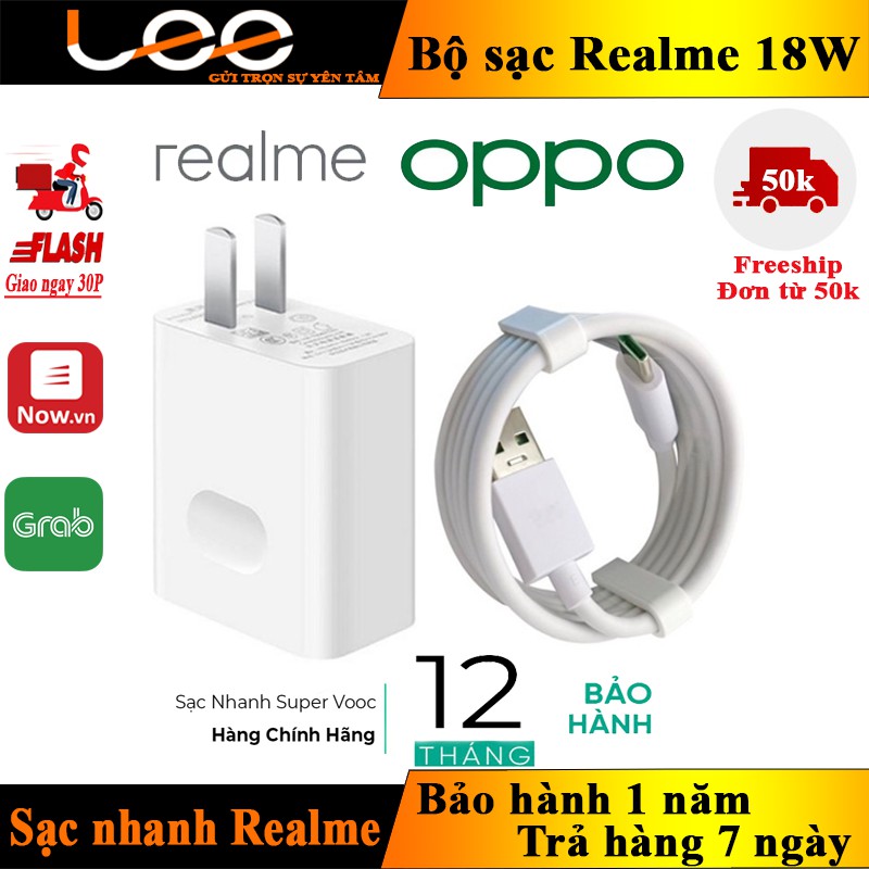 Sạc nhanh Oppo Realme 18w (Chính hãng bảo hành 1 năm)