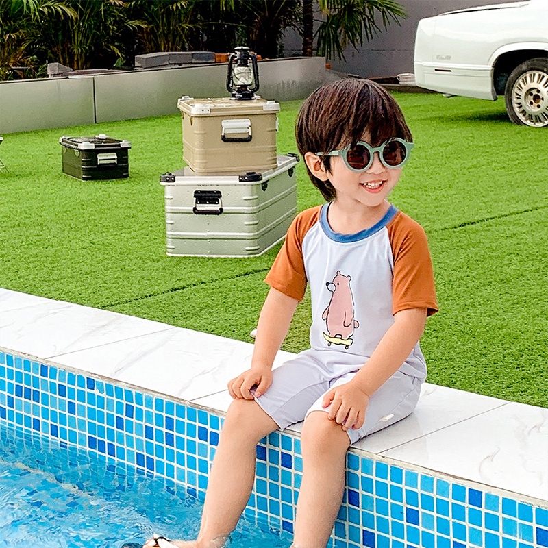 Bộ Đồ Bơi Hình Gấu Dễ Thương Cho Bé