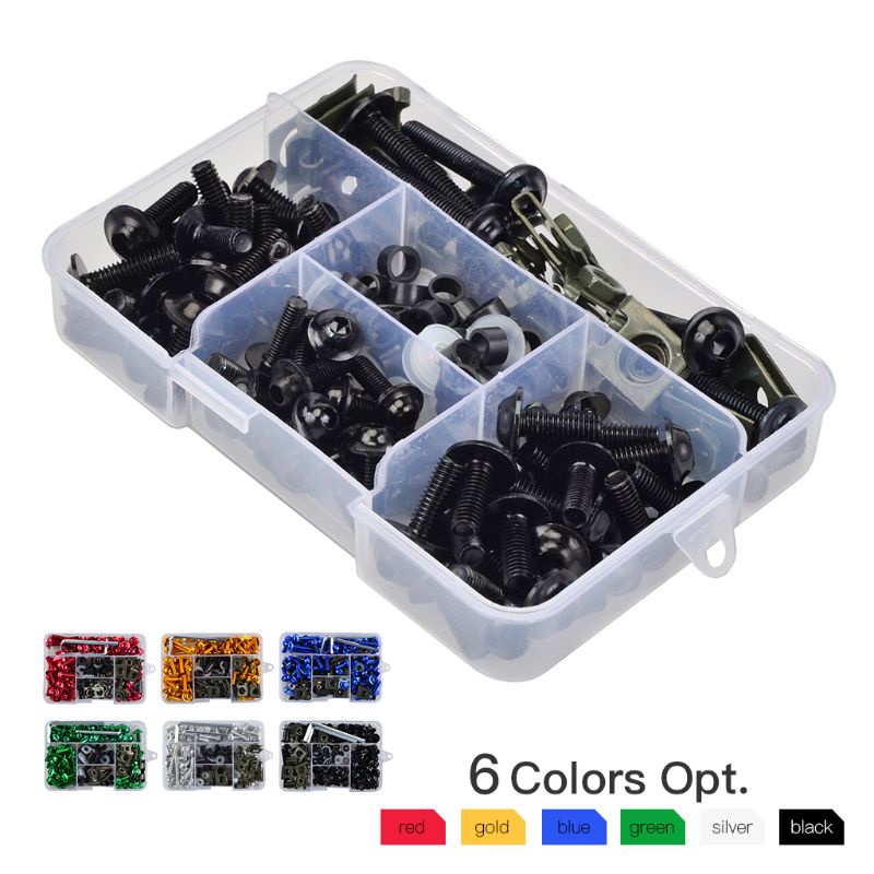 Set 177 Con Vít M6 M5 Có 6 Màu Đa Dạng Chuyên Dụng Cho Xe Máy