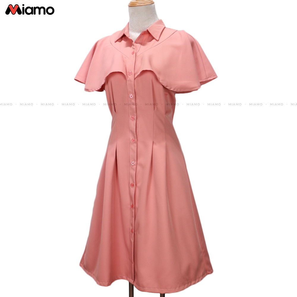 [Freeship] Set đồ đôi nam nữ couple sơ mi nam - đầm vai bèo phong cách châu âu thời trang Miamo NB76 (Kèm ảnh thật)