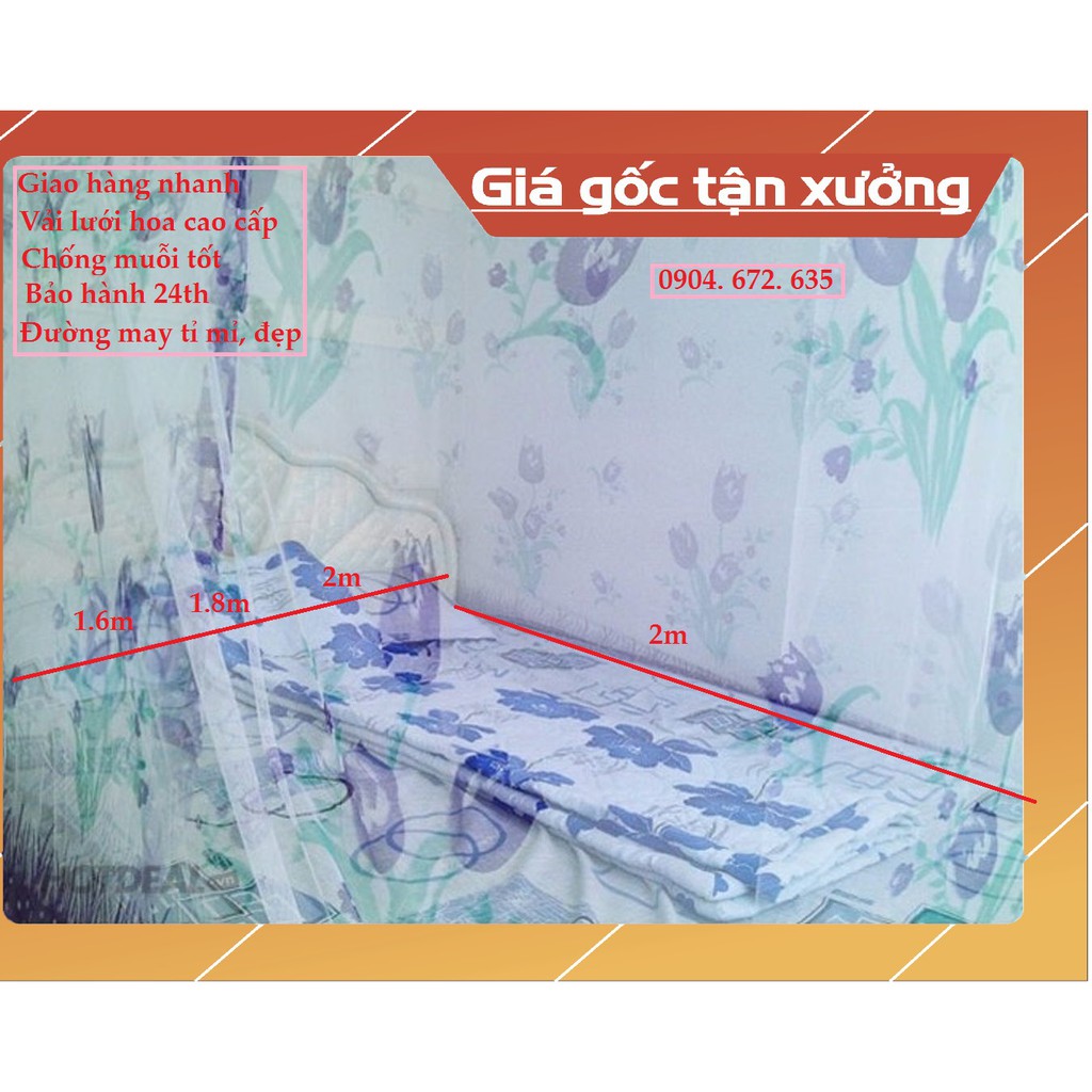 {Hàng đẹp} Màn tuyn hoa Chống muỗi loại đẹp