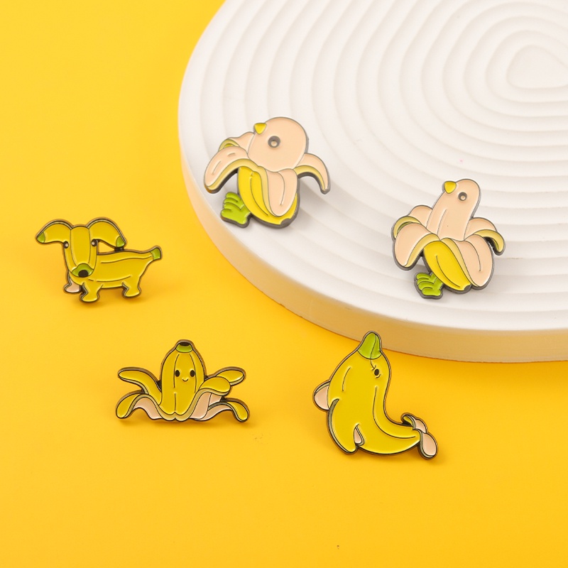 Ghim Cài Áo Tráng Men Kiểu Dáng Hoạt Hình Dễ Thương Cho Bé