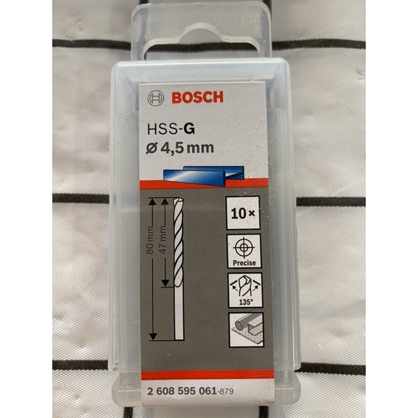 MŨI KHOAN SẮT 4.5mm HSS-G
