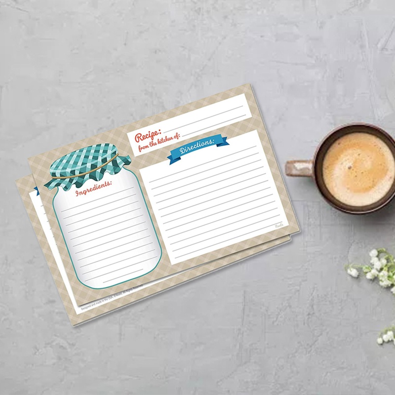 Set 25 Thẻ Ghi Thông Điệp Hai Mặt DIY Dùng Trong Nhà Bếp / Tiệc Cưới