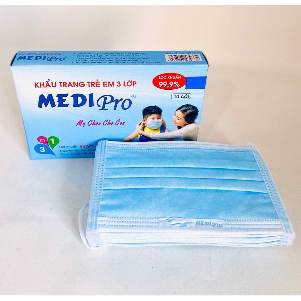 [LỌC KHUẨN 99,9%]  Khẩu Trang Y Tế Em Bé 2D/3D - An Toàn, Thoáng Mát (Bé dưới 10t) | BigBuy360 - bigbuy360.vn