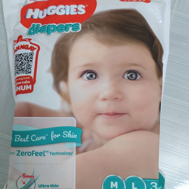 Tã dán HUGGIES PLATINUM M 3 miếng