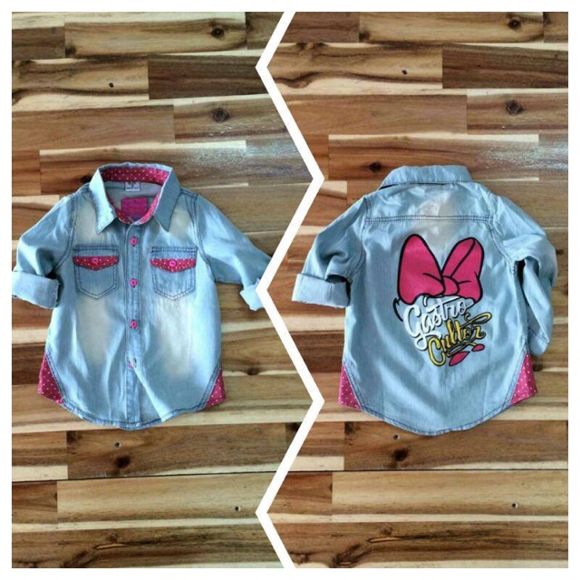 Áo somi jean minnie.