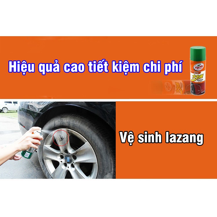 Chai xịt tẩy nhựa đường vệ sinh ô tô, dung dịch tẩy rửa xe hơi chất tẩy rửa đa năng Turtle G4528 dung tích 450ml