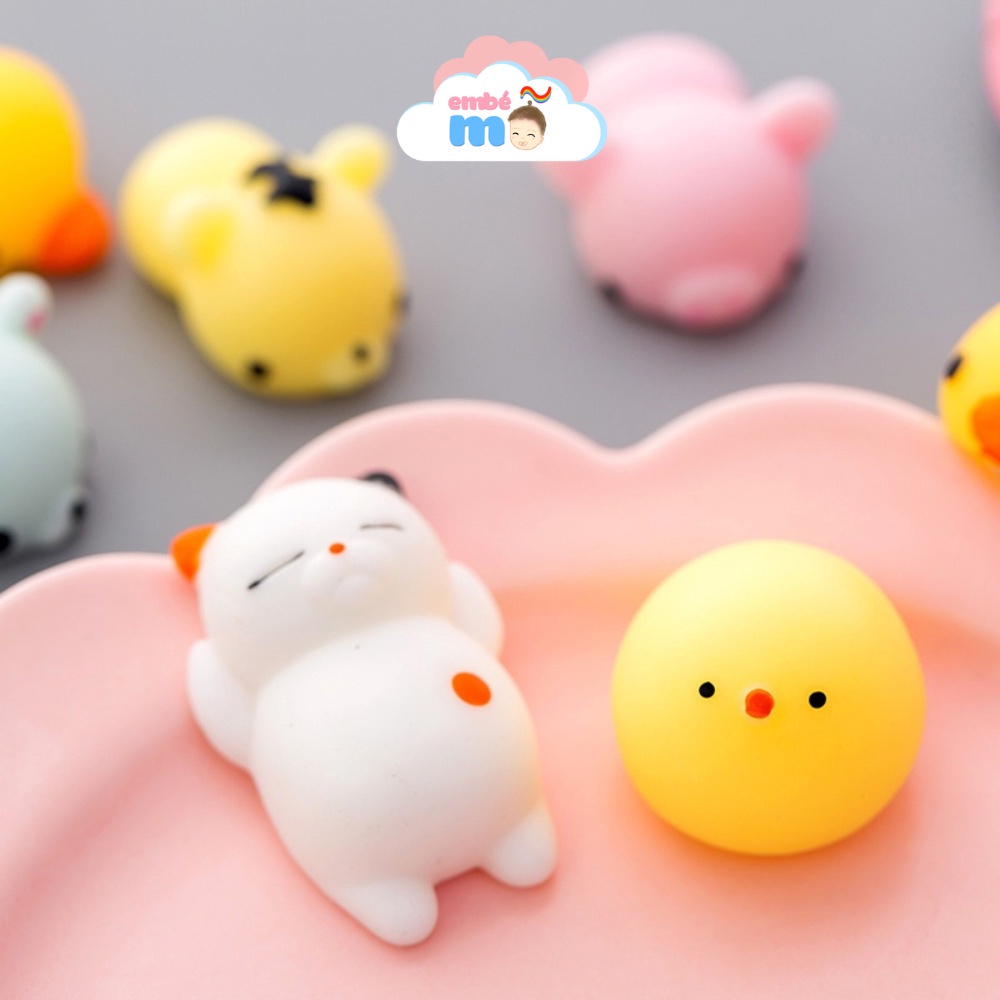 Đồ Chơi Squishy Mochi Thú Dẻo Mini Dễ Thương Ngộ Nghĩnh - Embé Mỡ