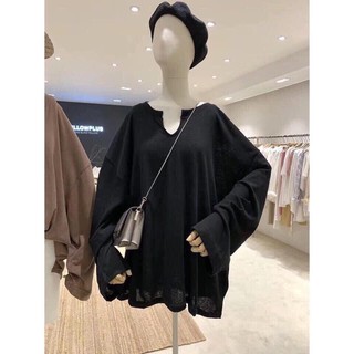 ÁO SWEATER BASIC CỔ XẺ V