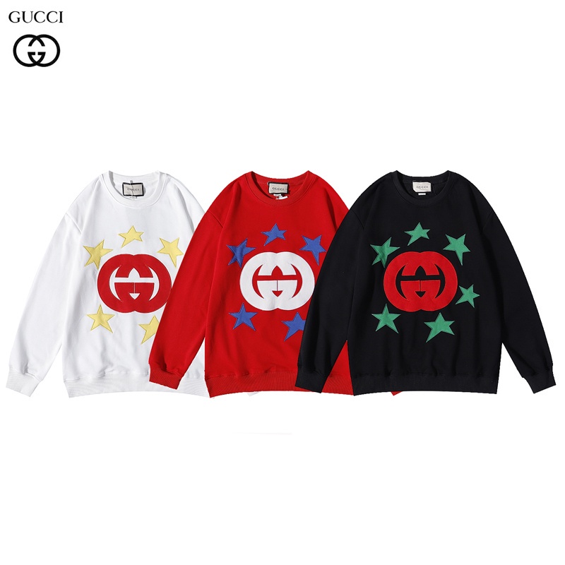 Áo Sweater Gucci Tay Dài Cổ Tròn Chất Liệu Cotton Dễ Phối Đồ Thời Trang Cho Nam Và Nữ # K07