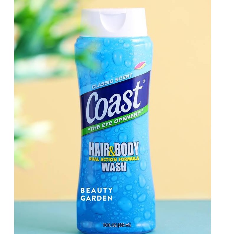 Sữa Tắm Gội dành cho Nam Coast Hair&Body Wash 946ml của Mỹ