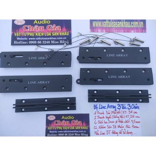 Nẹp loa array, line array 3T 3 chân 1 bộ Audio Châu Gia