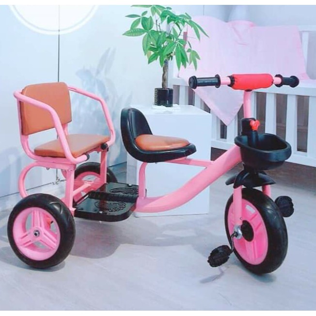 Xe Đạp Xích Lô 2 Ghế Cho Bé
