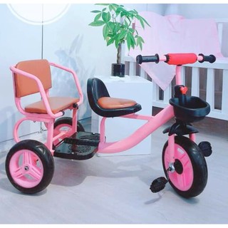 Xe Đạp Xích Lô 2 Ghế Cho Bé