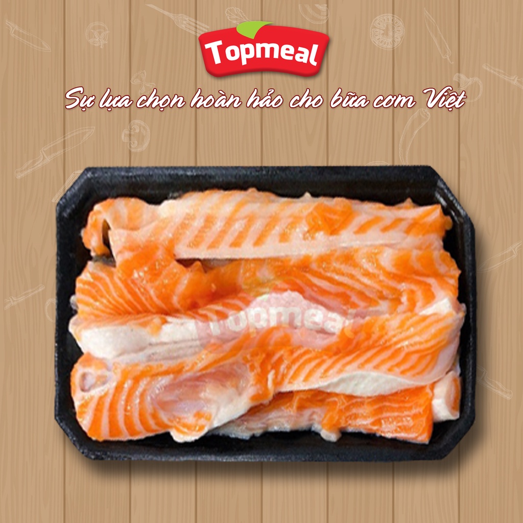 HCM - Lườn cá hồi Topmeal (500g) - Thích hợp với các món chiên giòn, kho, nướng, nấu lẩu - [Giao nhanh TPHCM]