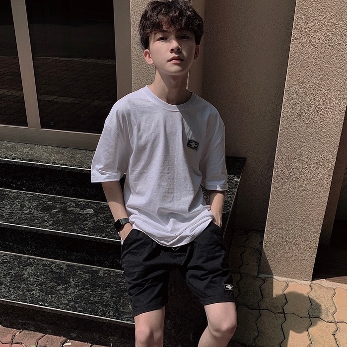 Áo thun tay lỡ PANDAX Signature logo , basic tee local brand unisex , oversize nam nữ premium cotton 100%