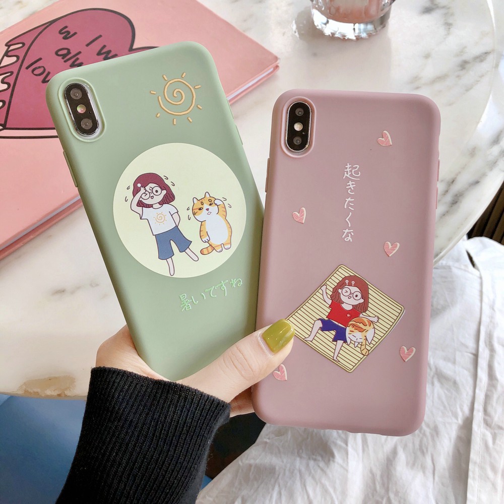 Ốp điện thoại TPU dẻo in họa tiết đáng yêu dành cho iPhone 6/6s/6+/6s+/7/7+/8/8+/x/xs/xr/xs max