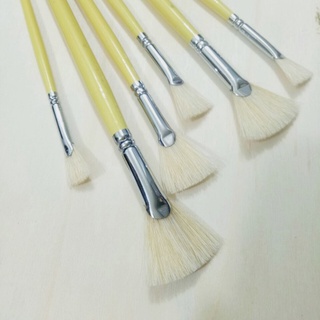 Bộ cọ quạt 5 cây Sunway Basic thân vàng B203 [ Sugi art shop]
