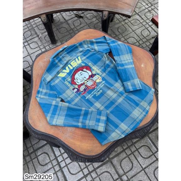 Áo Sơ Mi EVISU Cao Cấp - Áo Sơ Mi Evisu Kẻ Sọc Cho Nam