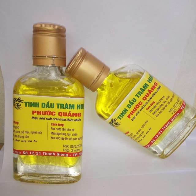 1 Tinh dầu tràm phước quảng nguyên chất có giấy kiểm định chất lượng