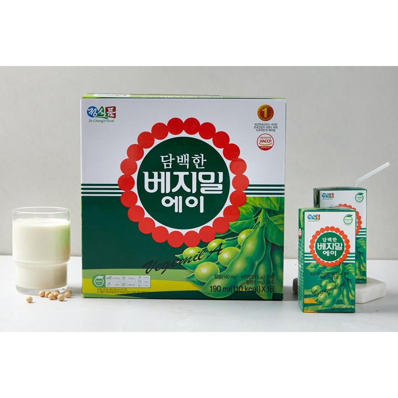 [VEGEMILK] SỮA ĐẬU NÀNH 190ML - [베지밀] 담백한 베지밀A 두유190ML