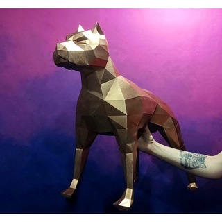 Mô hình giấy Chó Pitbull
