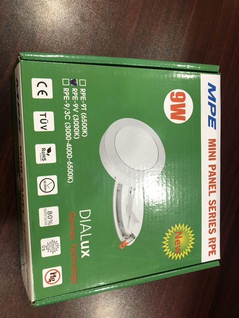 Đèn led tròn âm trần MPE 9W RPE-9