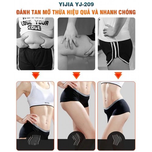 Gối massage cổ vai gáy hồng ngoại đa năng YIJIA YJ-209 - 2in1 - Hàng chính hãng - giá sốc