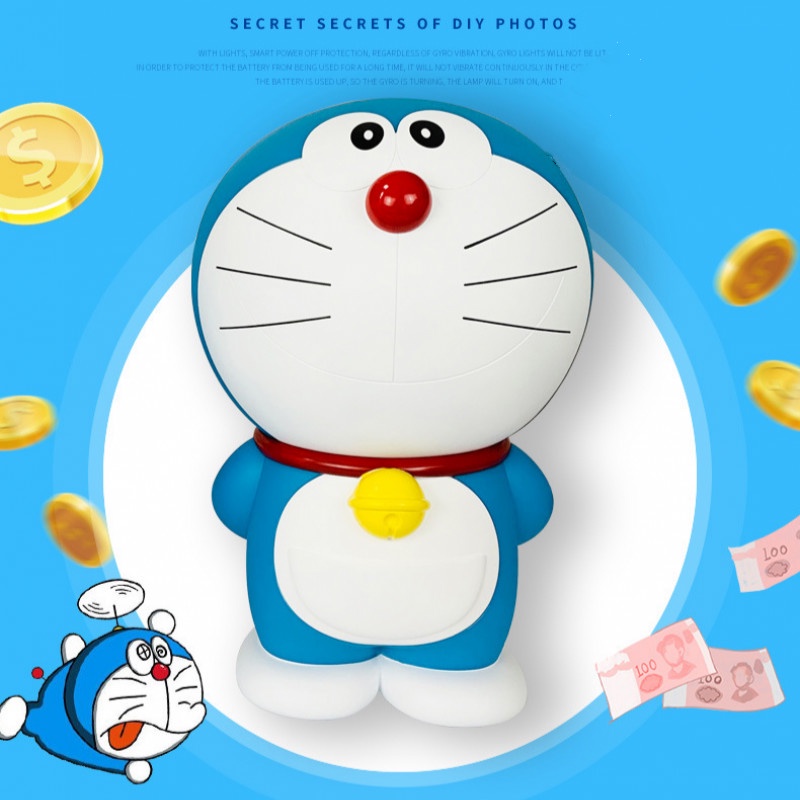 Ống Heo Tiết Kiệm Tiền Hình Doraemon Đáng Yêu