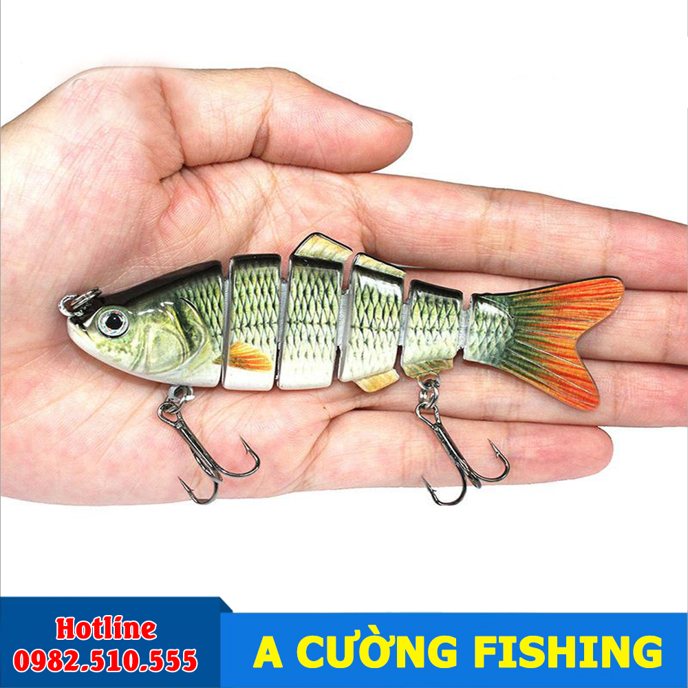 Mồi Câu Lure Cá 6 Khúc  Mồi Câu Lure Cá 6 Khúc