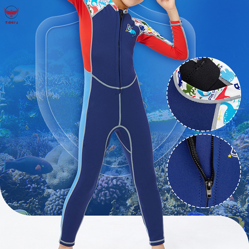 Bộ Đồ Bơi Lặn Một Mảnh Tay Dài Chống Nắng Siêu Bền Thời Trang Cho Bé