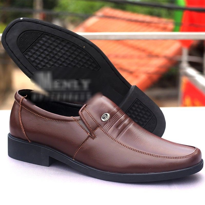 Giày tây nam trung niên cao cấp  da bò thật bảo hành vĩnh viễn- có size 44