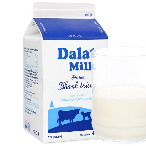 Sữa tươi thanh trùng Đà Lạt 450ml