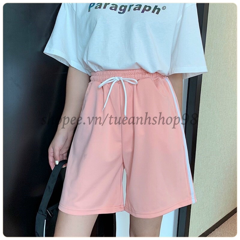 Quần Short 3 Sọc Unisex Nam Nữ Freesize 38-70kg - TUEANHSHOP