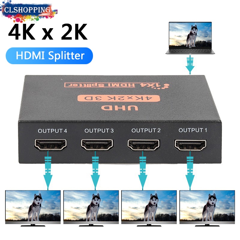 Bộ Chia Cáp HDMI 4K 2K 4 Trong 1 HD 1080P Cho PS4 Laptop PC TV Máy Chiếu