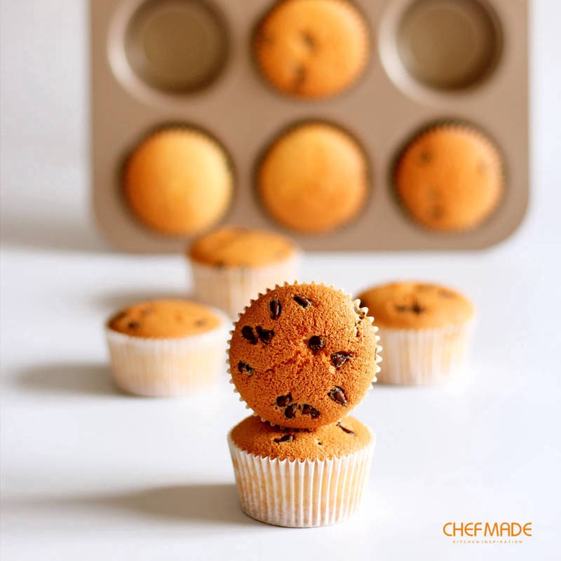 CHEFMADE Khuôn Làm Bánh Cupcake 12 Ngăn Chống Dính WK9067